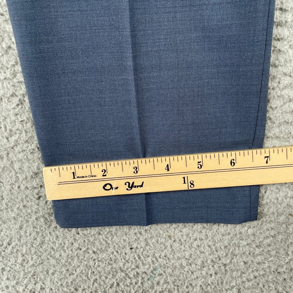 J.Crew Dress Pants Men 29x30 Blue Thompson Tapered Wool Blend Trousers - Picture 8 of 10